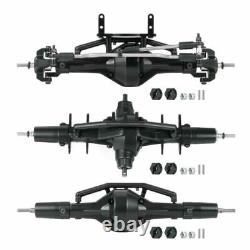 Alloy 6X6 Front / Middle / Rear Axle For SCX10 90021 90027 90028 RC 110 Crawler