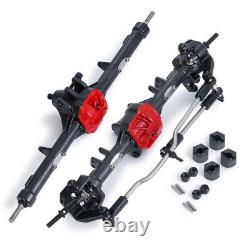 Aluminum CNC Front Rear Axle For 1/10 RC Crawler Car Axial SCX10 90046 climbing