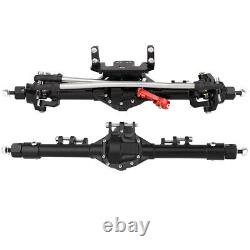 CNC ALLOY Front & Rear Axle &Gear &servo for 1/10 RC Crawler Axial SCX10 II CC01