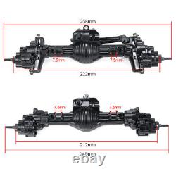 Complete Portal Front/Rear Axle for 1/10 90028 RC Crawler Car Upgrade