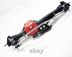 Completed Alloy Front & Rear Axle for 110 RC Car Crawler Axial Wraith Black