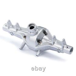 FLYXM 1/2X Front Rear Axle Housing Case For 110 Axial SCX10 RC Car Part Silver