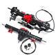 Flyxm Aluminum Front & Rear Axles With Lock For 1/10 Scx10 Rc4wd D90 Rc Crawler