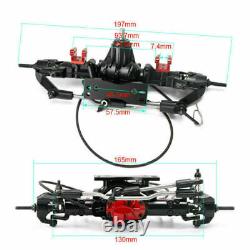 FLYXM Aluminum Front & Rear Axles With Lock For 1/10 SCX10 RC4WD D90 RC Crawler