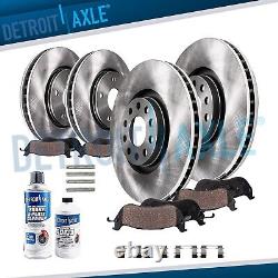 For 2003 2004 2011 Lincoln Town Car Front & Rear Brake Rotors + Ceramic Pads