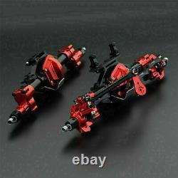 For SCX10 I II 1/10 RC Climbing Car CNC Metal Front & Rear Portal Axle Assembly