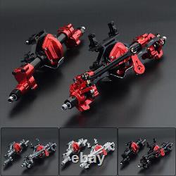 For SCX10 I II 1/10 RC Climbing Car CNC Metal Front &Rear Portal Axle Assembly