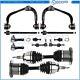 Front Upper Control Arm Suspension Kits + Cv Axle Shaft For 2004-2005 Ford F-150