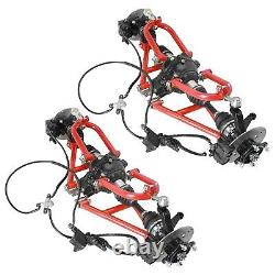 Go kart ATV Front+Rear Drive 4 Wheel Half Shaft CV Axle Swing Arm Suspension kit