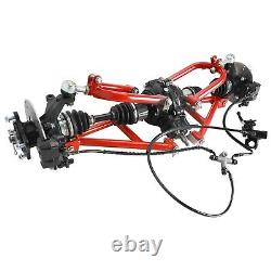 Go kart ATV Front+Rear Drive 4 Wheel Half Shaft CV Axle Swing Arm Suspension kit