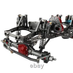 Metal 6x6 Front Middle Rear Axles Chassis Frame For Axial SCX10 1/10 RC Crawler