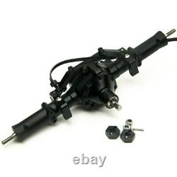 Metal CNC Front & Rear Axle with 4WD Differential LOCK for 1/10 RC AXIAL SCX10 Car