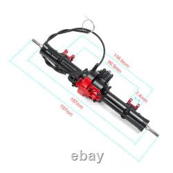 Metal Front + Rear Axle with Differential Lock For 1/10 D90 RC Crawler Car
