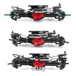 Metal Front + Rear Axle with Differential Lock For 1/10 D90 RC Crawler Car