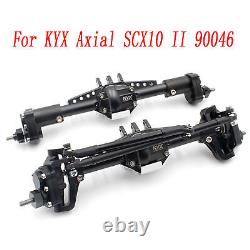 Metal Front & Rear High Lift Portal Axle Set for KYX Axial SCX10 II 90046 RC Car
