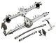 Nhx Rc Complete Aluminum Front & Rear Axle (2) For Scx10 Ii -silver