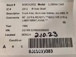 Passenger Axle Shaft Front Axle Drum Rear Brakes Fits 91-99 LUMINA CAR 1672272