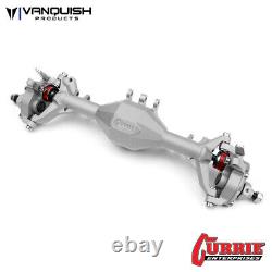 Vanquish Products VPS08351 Currie Portal F9 Front Axle Clear Anodized SCX10-II